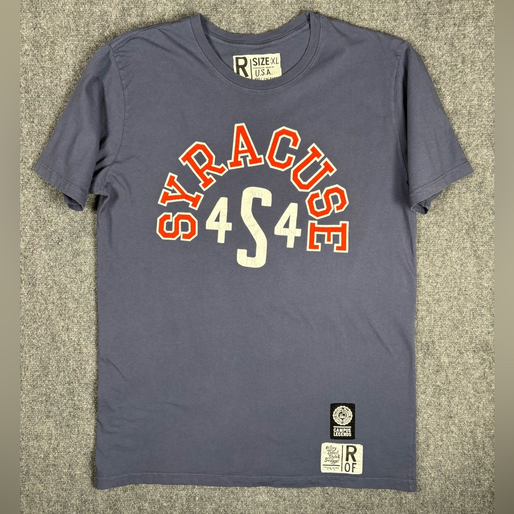 Syracuse 44S Campus Legends Graphic T Shirt Blue Size XL